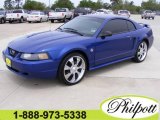 2004 Sonic Blue Metallic Ford Mustang V6 Coupe #6645663