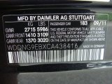 2012 S Color Code for Magnetite Black Metallic - Color Code: 183