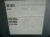 1998 Boxster Color Code for Arctic Silver Metallic - Color Code: AS