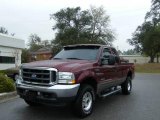 2004 Dark Toreador Red Metallic Ford F250 Super Duty Lariat SuperCab 4x4 #6564597