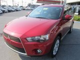 Rally Red Metallic Mitsubishi Outlander in 2010