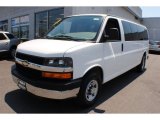 2011 Summit White Chevrolet Express LT 3500 Extended Passenger Van #66951548