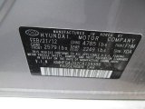 2012 Azera Color Code for Hyper Silver Metallic - Color Code: FHM