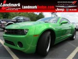 2011 Synergy Green Metallic Chevrolet Camaro LS Coupe #66951739