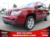 2012 Deep Cherry Red Crystal Pearl Jeep Compass Sport #66951706