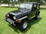 Black Jeep Wrangler in 2000