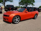 Inferno Orange Metallic Chevrolet Camaro in 2011