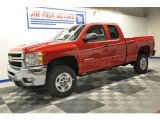 2012 Victory Red Chevrolet Silverado 2500HD LT Extended Cab 4x4 #67073886