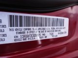2012 Ram 1500 Color Code for Deep Cherry Red Crystal Pearl - Color Code: PRP