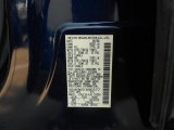 2007 Pathfinder Color Code for Majestic Blue Metallic - Color Code: BW9