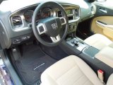 2012 Dodge Charger SE Black/Light Frost Beige Interior