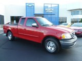 Bright Red Ford F150 in 2001