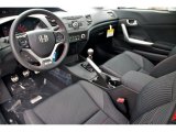 2012 Honda Civic Si Coupe Black Interior