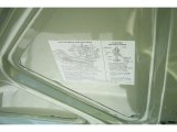 1967 Ford Galaxie 500 Convertible Info Tag