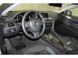 2012 BMW 6 Series 650i Coupe Black Nappa Leather Interior