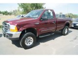 2000 Ford F250 Super Duty XLT Regular Cab 4x4 Front 3/4 View