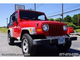 2002 Flame Red Jeep Wrangler X 4x4 #67213734