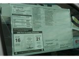 2012 Toyota Tacoma V6 TRD Double Cab 4x4 Window Sticker