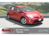 2012 Barcelona Red Metallic Toyota Prius 3rd Gen Two Hybrid #67212964