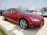 Garnet Red Pearl Effect Audi A7 in 2012