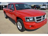 2010 Dodge Dakota Big Horn Crew Cab 4x4 Front 3/4 View