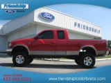 2002 Bright Red Ford F150 XLT SuperCab 4x4 #67270837