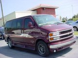 2000 Dark Carmine Red Metallic Chevrolet Express 3500 SS454 Passenger #6571192