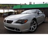 2004 Mineral Silver Metallic BMW 6 Series 645i Coupe #67271038