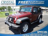 2008 Red Rock Crystal Pearl Jeep Wrangler X 4x4 #67271346