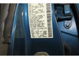 2003 Frontier Color Code for Electric Blue Metallic - Color Code: BX7