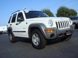 Stone White Jeep Liberty in 2004