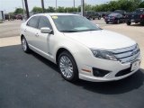 2012 White Suede Ford Fusion Hybrid #67429441