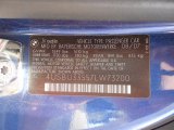 2007 BMW Z4 3.0i Roadster Info Tag