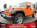 2012 Crush Orange Jeep Wrangler Unlimited Rubicon 4x4 #67429729