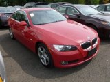 Crimson Red BMW 3 Series in 2007