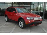 2007 Crimson Red BMW X3 3.0si #6742291