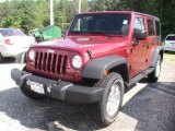 2012 Deep Cherry Red Crystal Pearl Jeep Wrangler Unlimited Sport S 4x4 #67493566