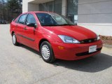 2001 Infra Red Clearcoat Ford Focus LX Sedan #6744759