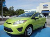 2011 Lime Squeeze Metallic Ford Fiesta SE Hatchback #67566221