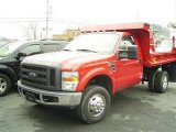 Bright Red Ford F350 Super Duty in 2008