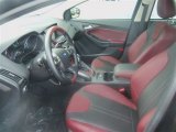 2012 Ford Focus SEL Sedan Tuscany Red Leather Interior