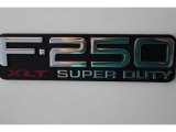 2003 Ford F250 Super Duty XLT SuperCab Marks and Logos