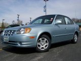 2005 Glacier Blue Hyundai Accent GLS Sedan #6735442