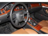 2006 Audi A8 4.2 quattro Black/Amaretto Interior