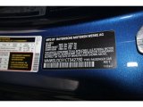 2012 Cooper Color Code for Lightning Blue Metallic - Color Code: A63