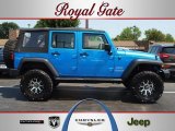 2010 Surf Blue Pearl Jeep Wrangler Unlimited Sport 4x4 #67644524