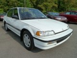 1990 Polar White Honda Civic EX Sedan #67644737