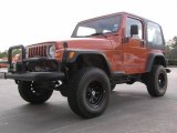 2000 Amber Fire Pearl Jeep Wrangler Sport 4x4 #6562574