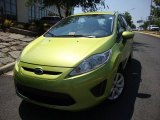 2011 Lime Squeeze Metallic Ford Fiesta SE Hatchback #67645002