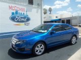 2012 Blue Flame Metallic Ford Fusion SE #67713083